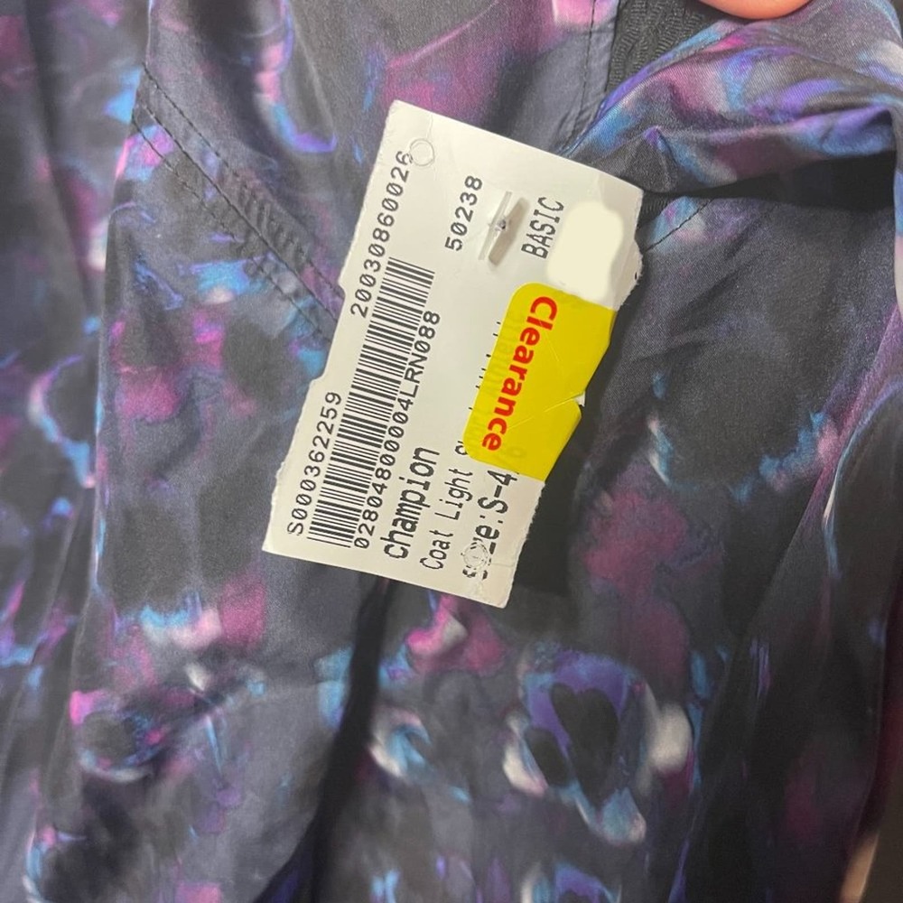 Champion C9 Women's Athletic Lightweight Hooded Print Jacket Size Small - Picture 3 of 6